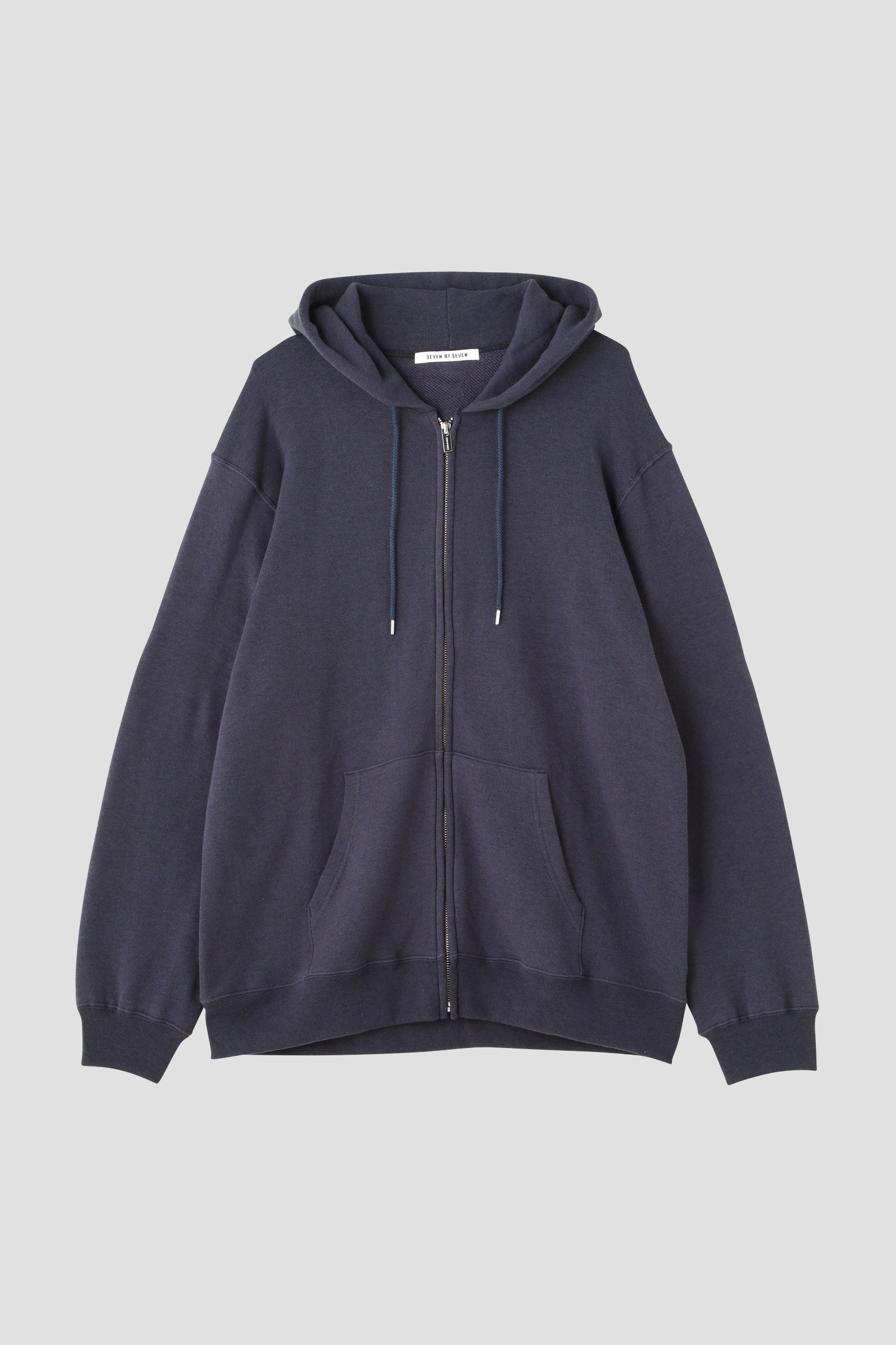 FULL ZIP HOODIE ‐Cotton / Wool‐ | SEVEN BY SEVEN