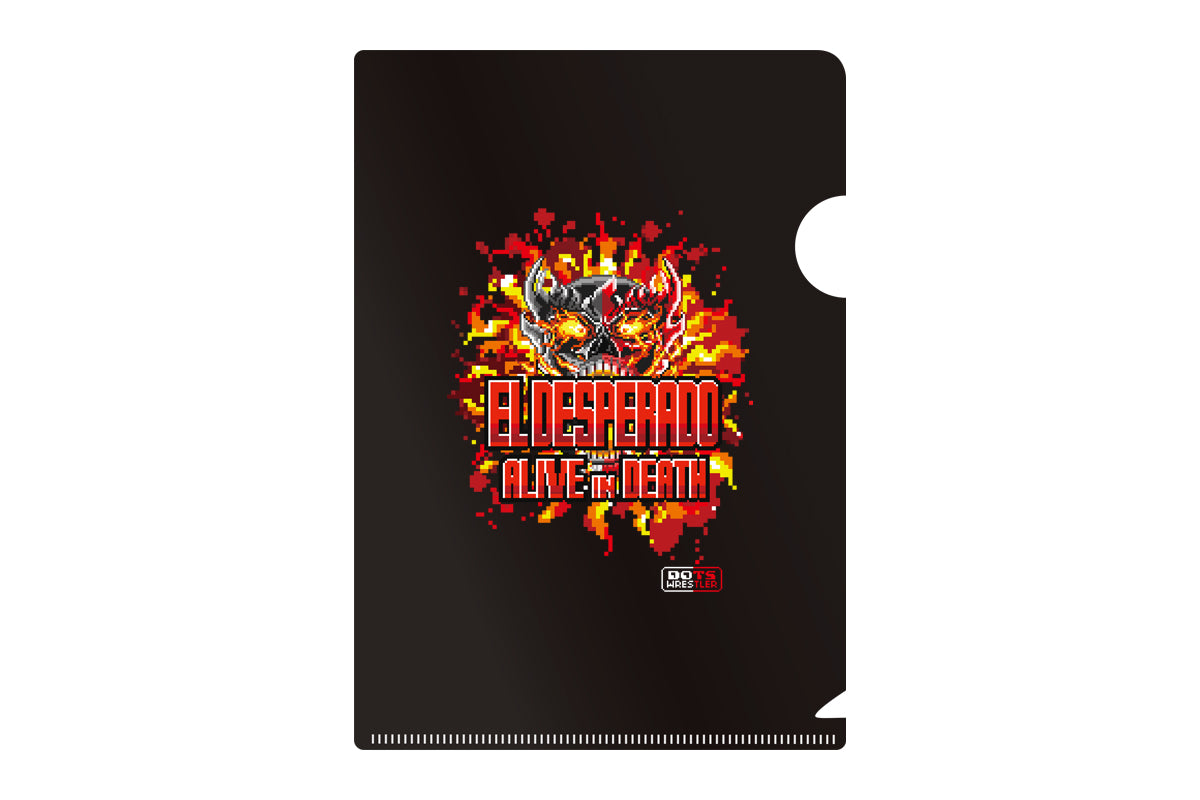 エル・デスペラード「dotswrestler」クリアファイル＆ステッカー3枚1