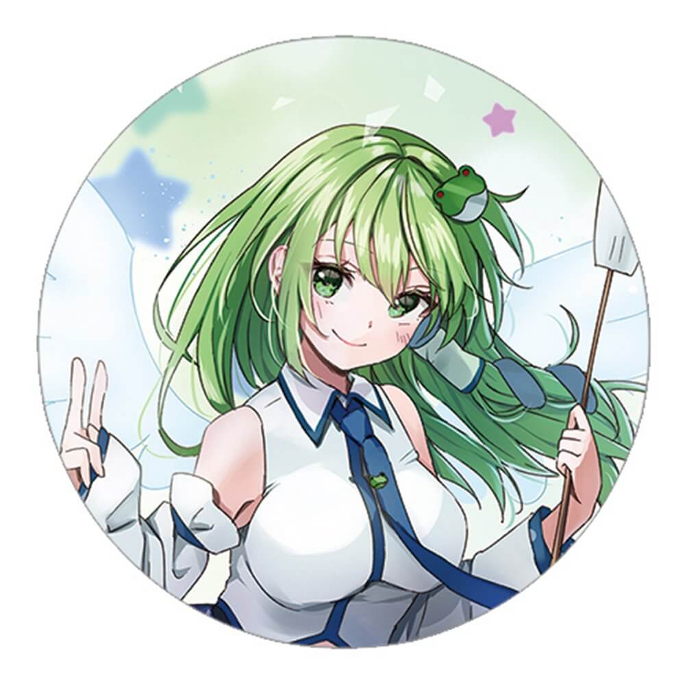 新品】東方project「東風谷早苗12-3」ビッグ缶バッジ / ぱいそんきっど