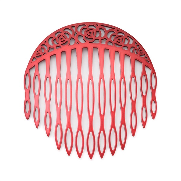 販路限定】カメリアグロス ステンレスコーム(レッド) | コーム