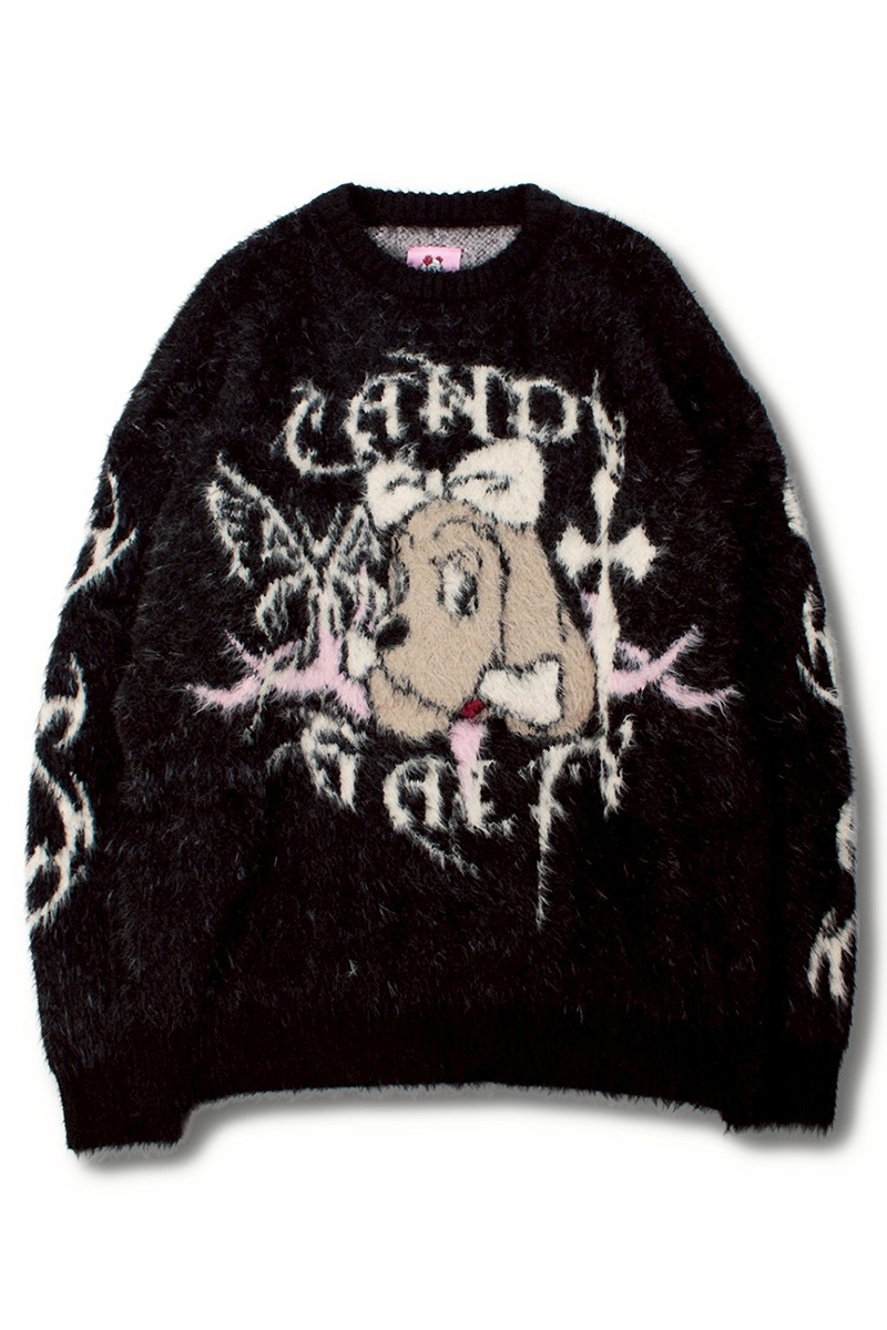 予約商品】GALFY(ガルフィー) ふわふわダークキャンディーニット