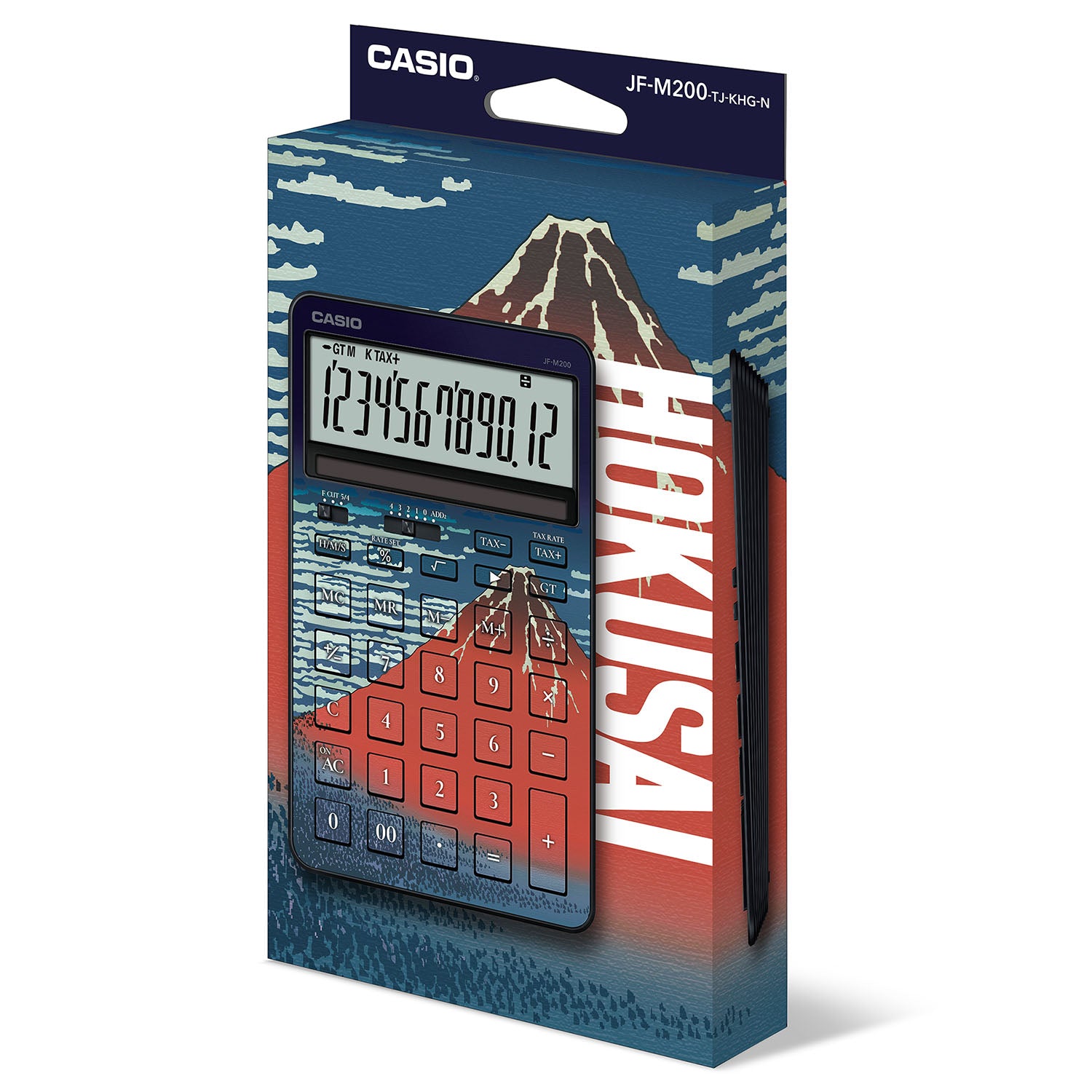 Gショック】葛飾北斎「凱風快晴」 / スタイリッシュ電卓 / JF-M200-TJ