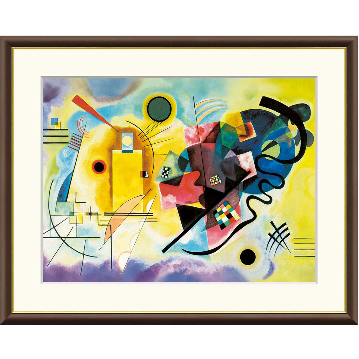 楽天市場】カンディンスキー 「黄・赤・青」 F8号（額外寸61x50cm