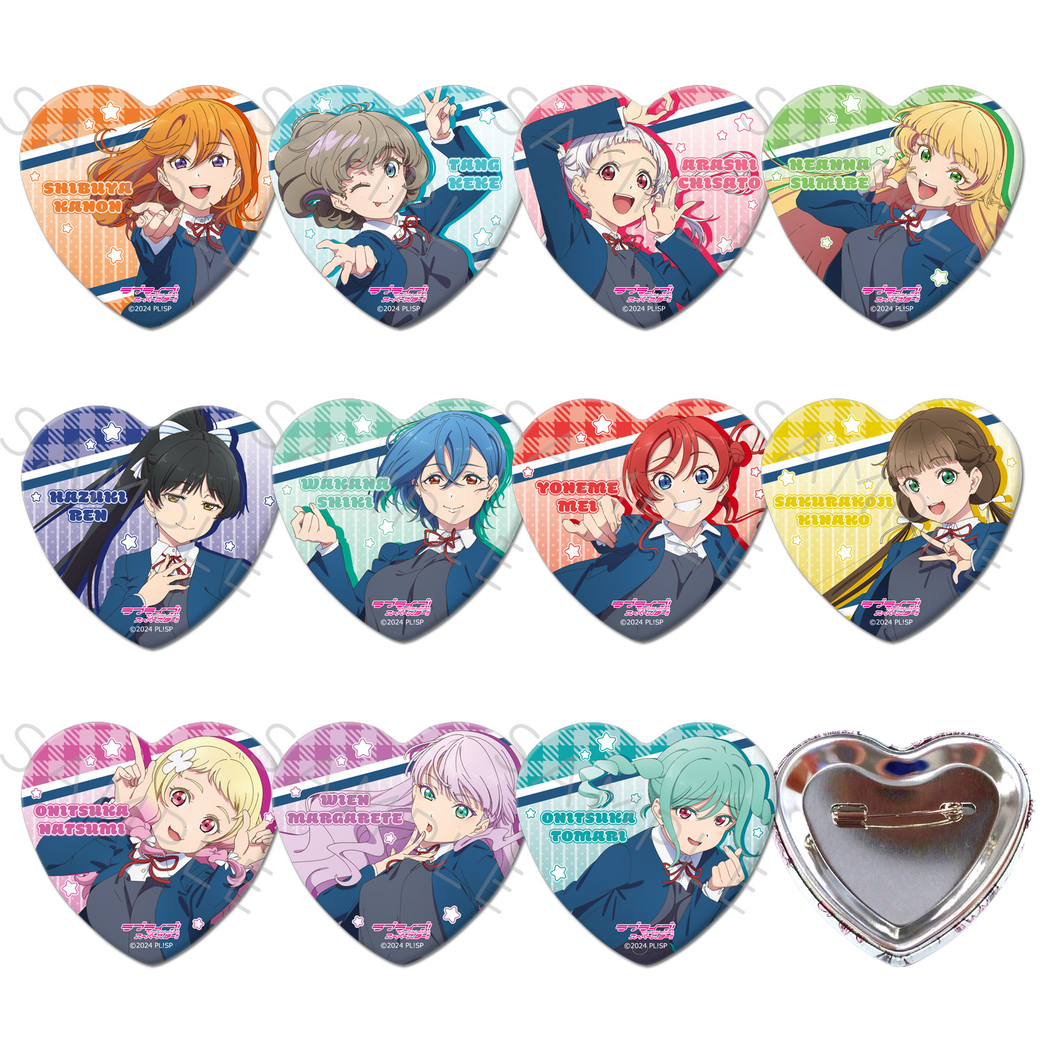 楽天市場】『ラブライブ！スーパースター!!』 ハート型缶バッジ ZG(米