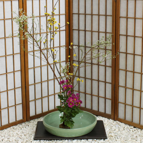 信楽焼 水盤 花器 12号 青磁 貫入 陶器 池坊 嵯峨御流 生け花 華道用