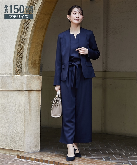 ニッセン（nissen） スーツ パンツ 小さいサイズ レディース ドビー