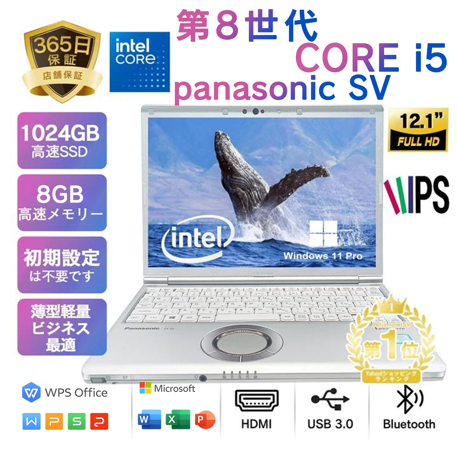 Let's note SV 超美品 中古レッツノート Panasonic CF-SV8 第8世代Core