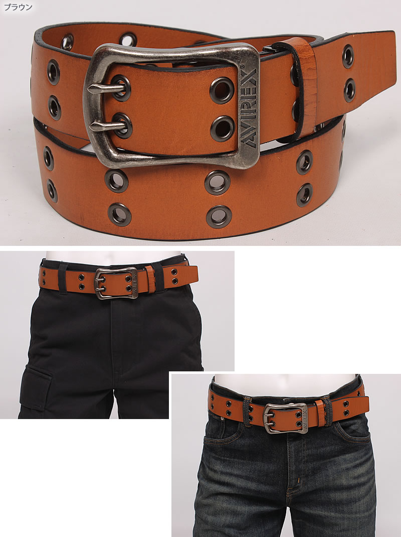 AVIREX ヴィンテージレザー ベルト AVEX5536 33/84 AVIREX