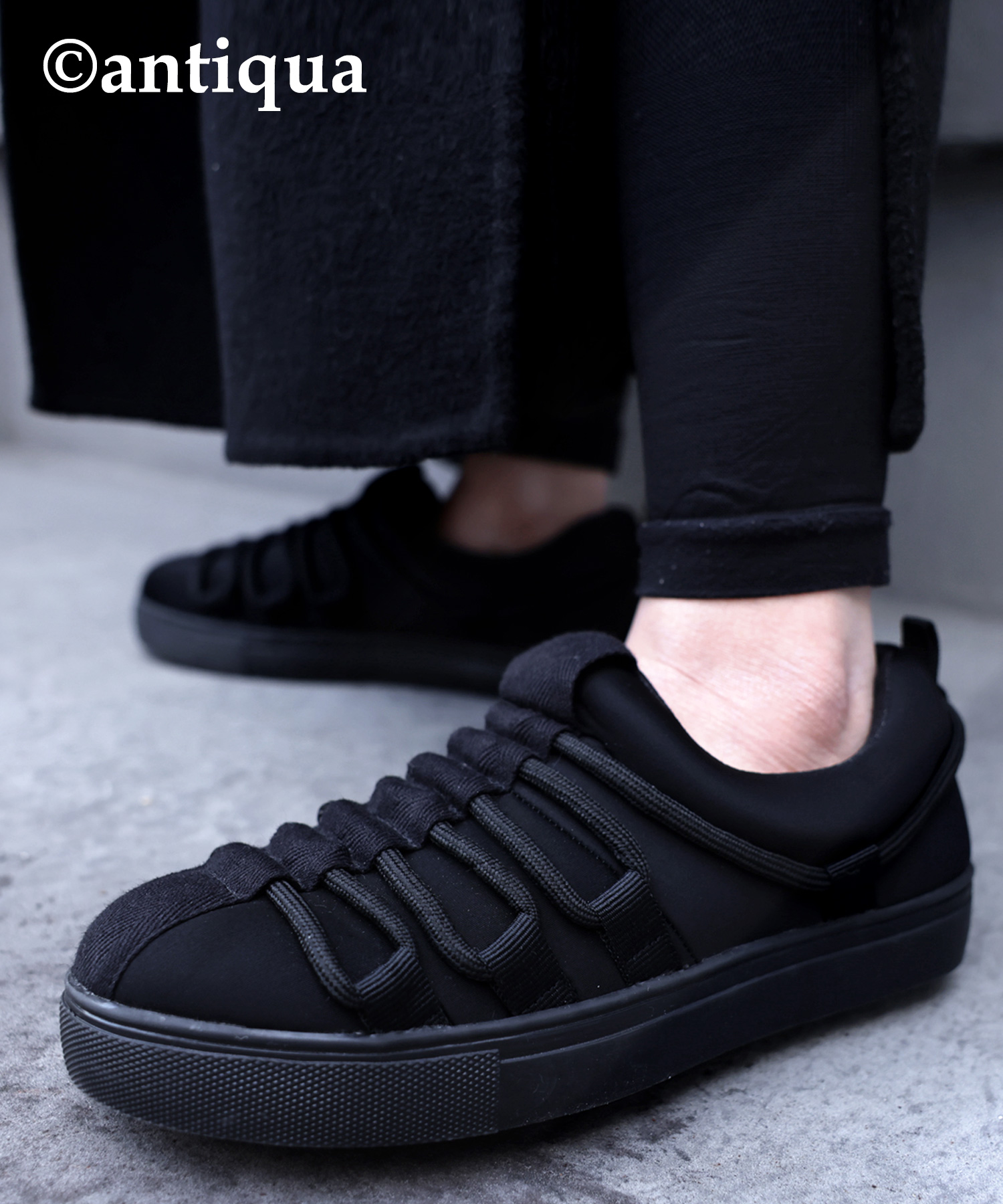 antiqua（アンティカ） 再入荷予定有!スニーカー レディース 靴 紐なし