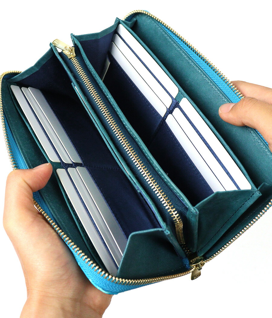 ZOO ズー 篭染め 蛇革 ダイヤモンドパイソン ラウンドファスナー長財布