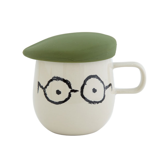 BISQUE 蓋付きマグ All Members オールメンバーズ 290ml 保温 白