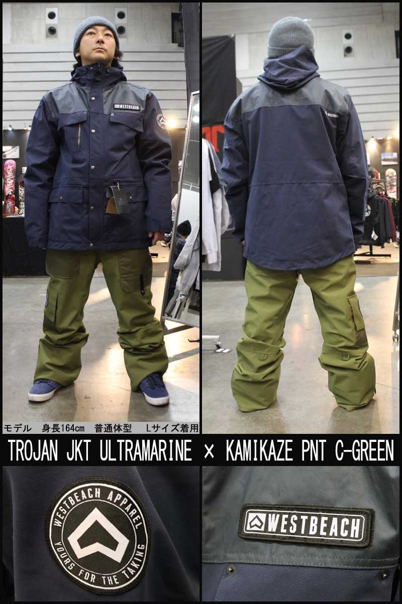18-19 WESTBEACH/ウエストビーチ TROJAN jacket メンズ スノーウェア
