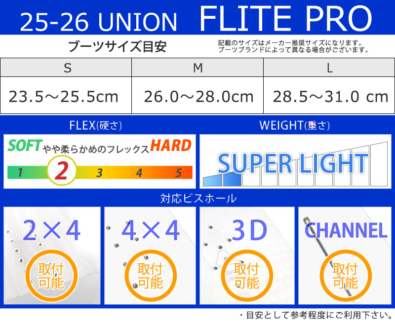UNION BINDING 25-26 UNION/ユニオン FLITE PRO フライトプロ メンズ