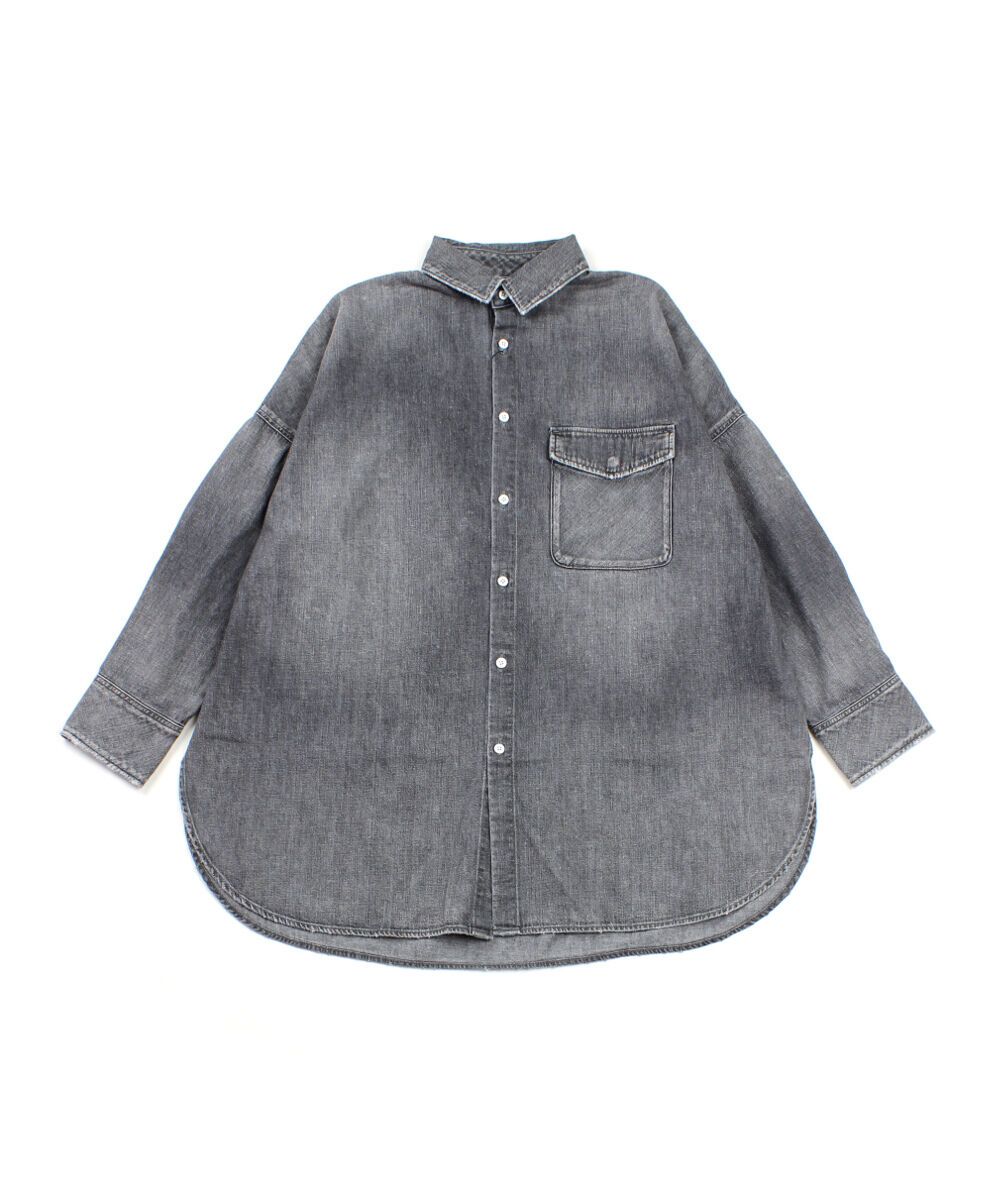 アッパーハイツ ビッグデニムシャツ オーバサイズシャツ THE FLUTTER