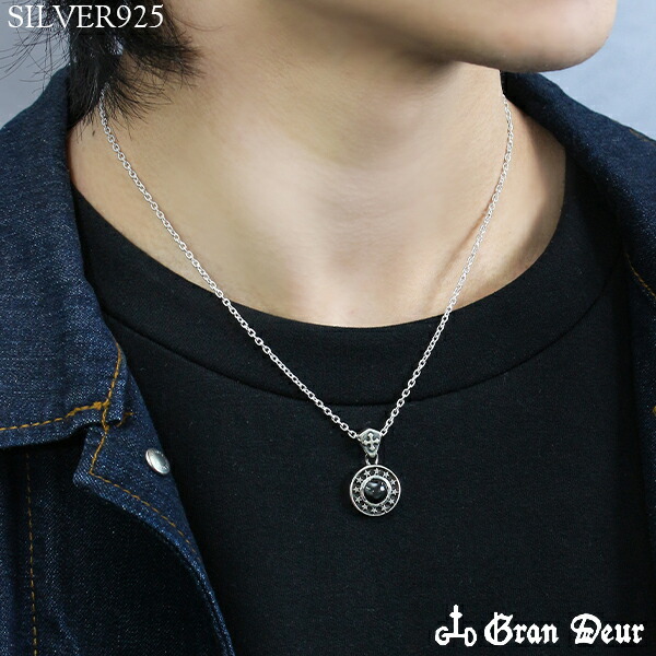 スター ペンダントトップ メンズ シルバー 星 ラウンド ムーンストーン