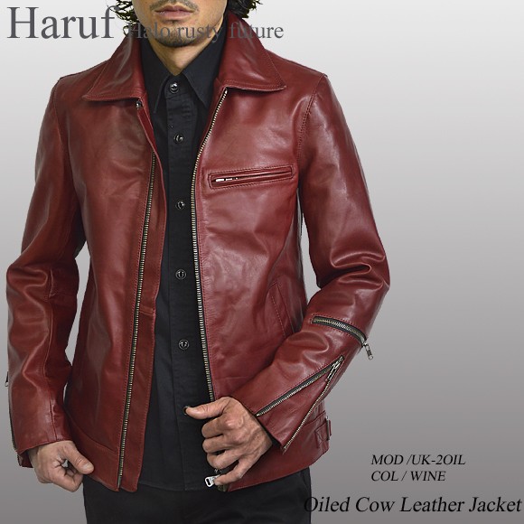 Haruf（ハルフ） ライダースジャケット レザージャケット 革ジャン