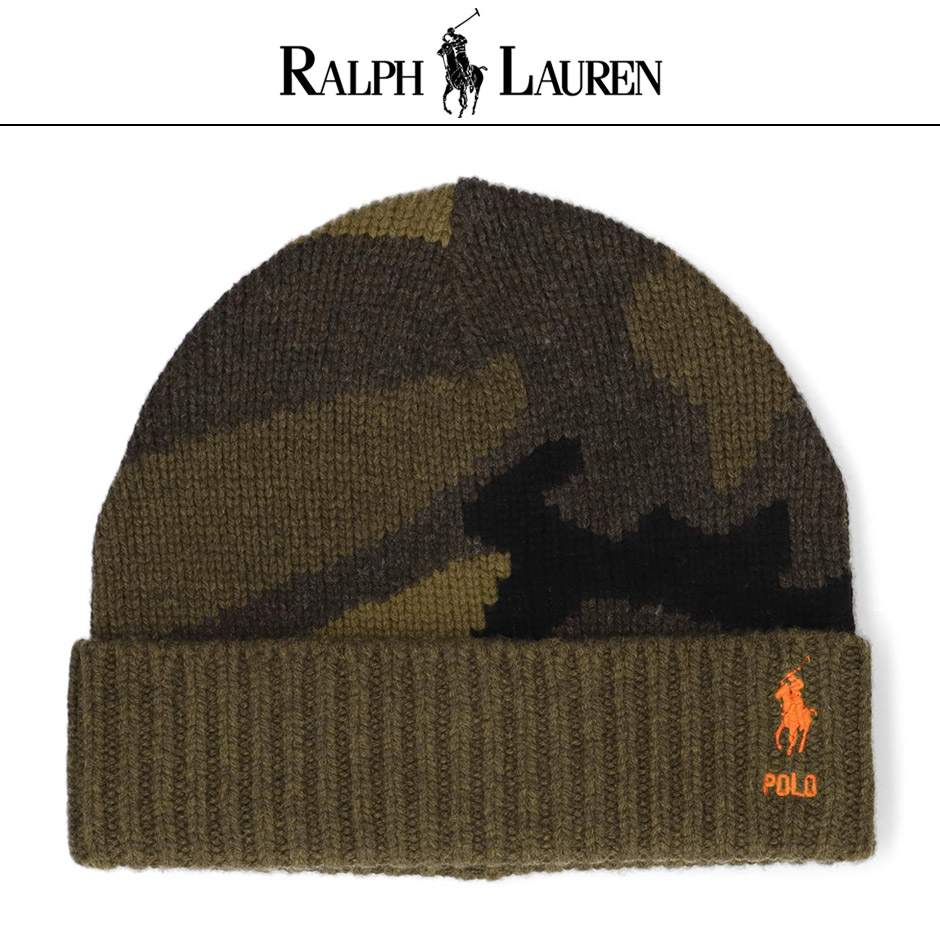 Polo Ralph Lauren ニット レザー エルボーパッチ迷彩 カモフラ POLO