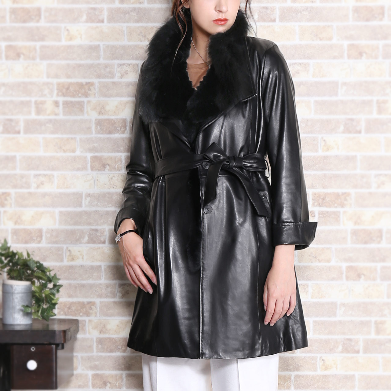 sankyo shokai（三京商会） ラム レザー コート ダウン ベスト