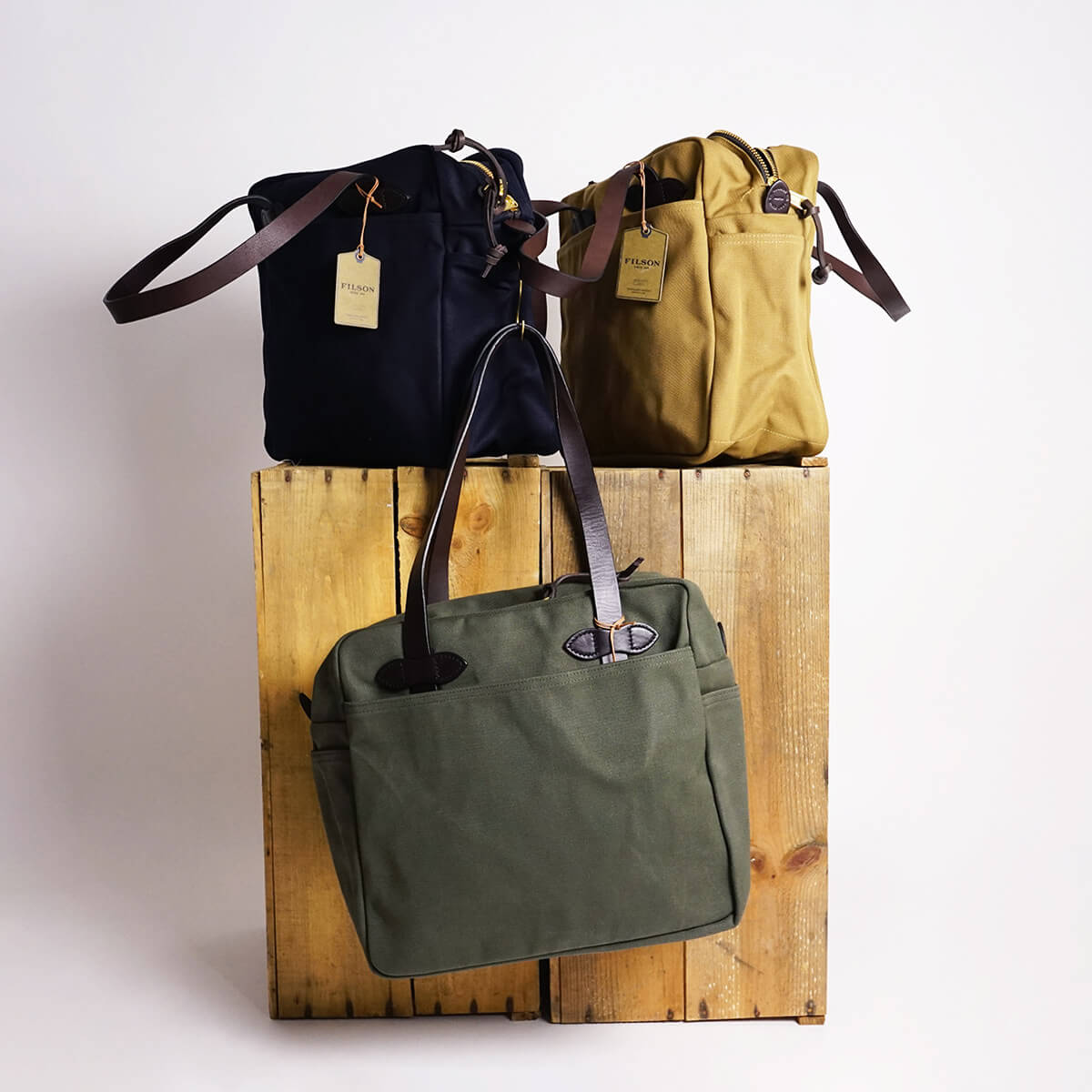 FILSON（フィルソン） キャンバス トートバッグ ウィズ ジッパー