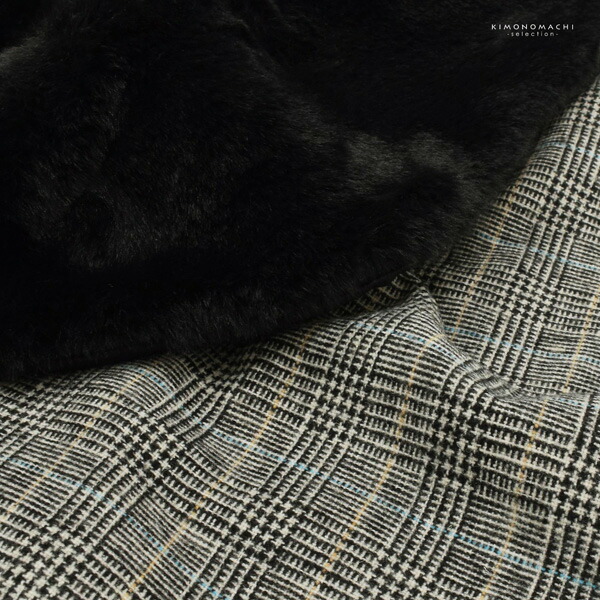 ケープ ジャパンモード 単品「ブラック・アイボリー ヘリンボーン