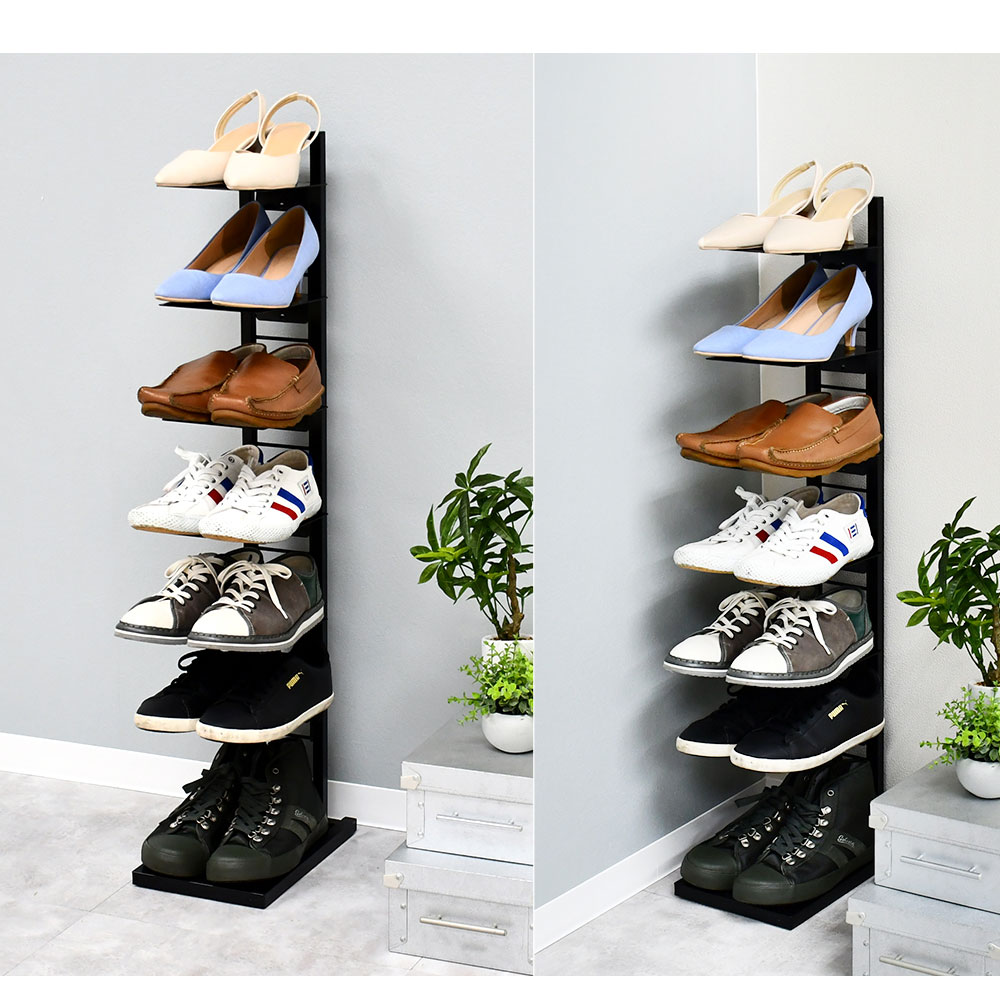 フロートシューズラック 7足用 靴だな 靴棚 シューズ収納 靴収納