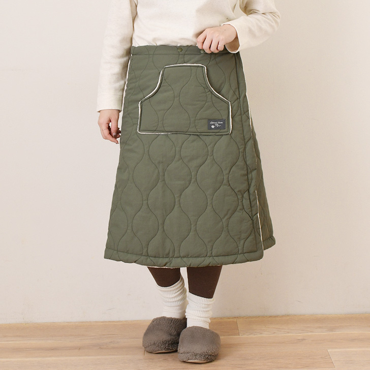 REAL STYLE 巻きスカート 防寒 ロング 腰巻きスカート 裏ボア 裏起毛