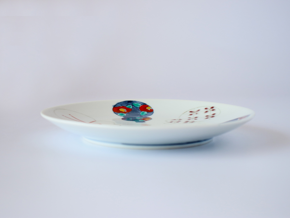 伊万里ひょうたん 5寸皿 14cm 徳七窯 徳永製陶所 伊万里焼 瓢箪 お祝い