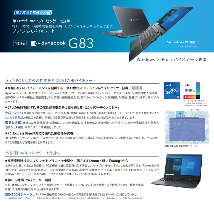dynabook（ダイナブック） 【中古パソコン】東芝 DynaBook G83/HS