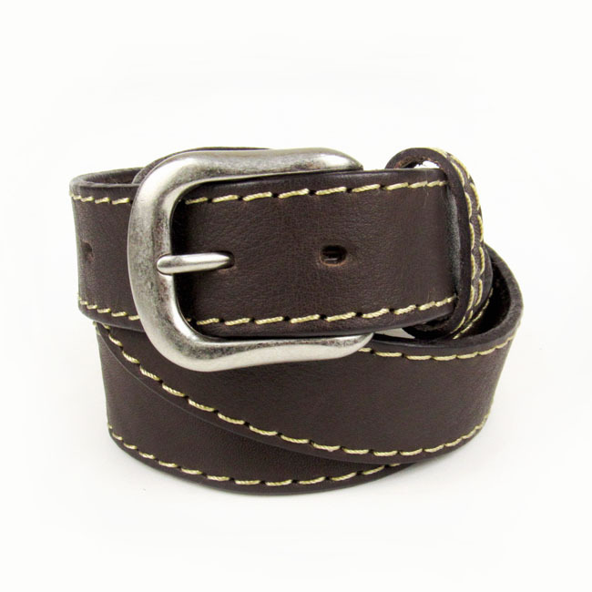 栃木レザー ベルト 本革 メンズ レザーベルト ダークブラウン
