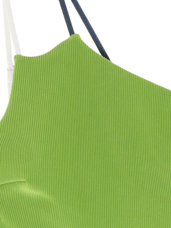 UN3D. - ONE SHOULDER TOP / ワンショルダートップ (ライム) / 水着