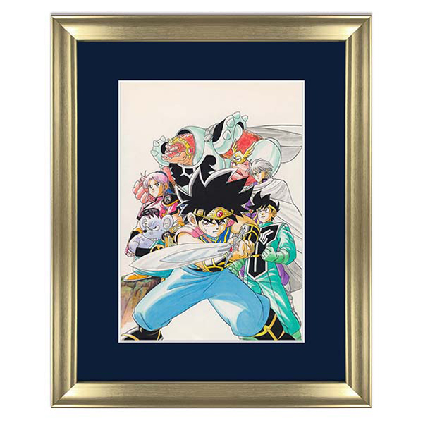 ダイの大冒険】キャラファイングラフ 額装複製原画 1993年 週刊少年