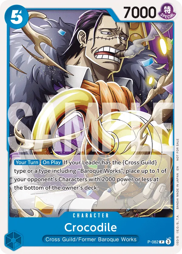 P-082_p1 Crocodile One Piece Card Game Card | One Piece Card Game