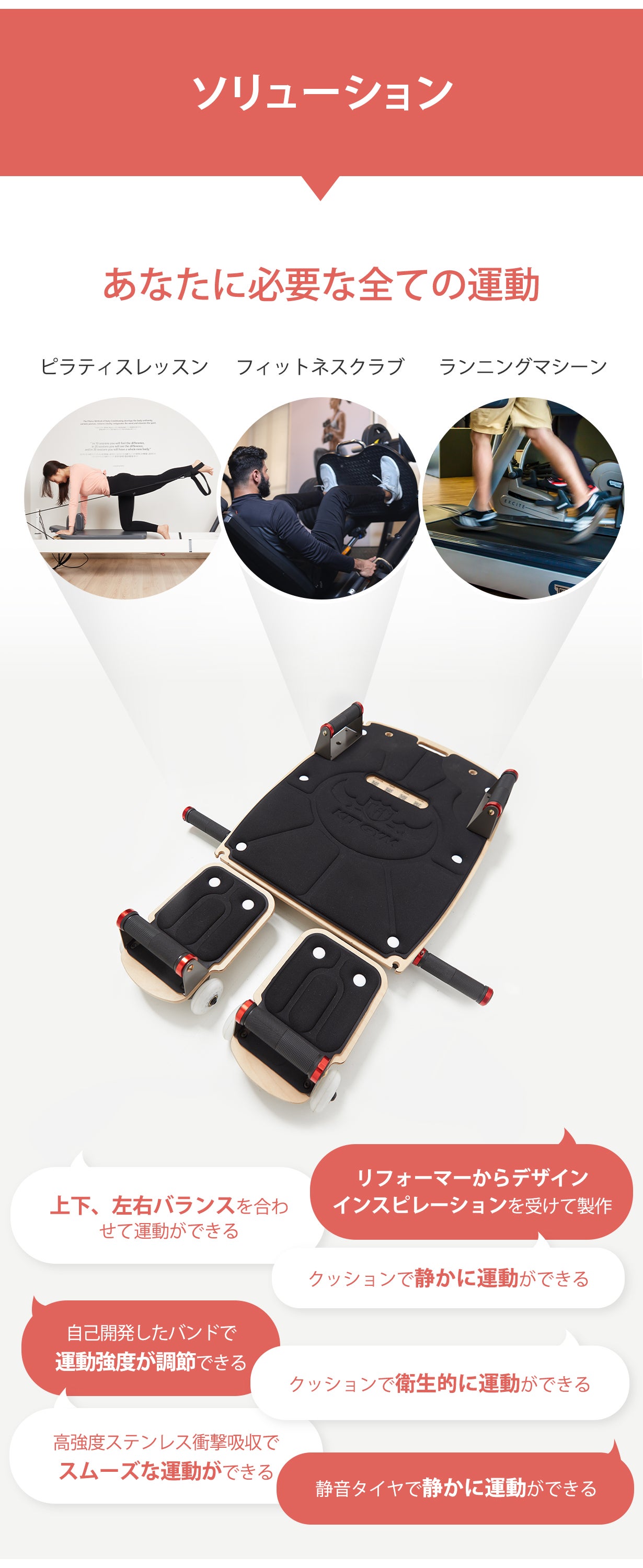 自宅で50種類以上の運動が可能！ あなただけのマルチホーム