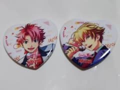 ときメモ GS1 GS2 ラウンドワン ハート缶バッジ 葉月珪 針谷幸之進