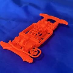 ミニ四駆 MSシャーシ MSフレキ加工品（蛍光オレンジ） - メルカリ