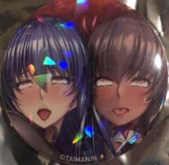 c106 限定 対魔忍 アヘ顔ヒロイン缶バッジ シークレット アサギ ゆき