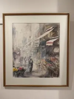 ◇【佐伯岸駒】『猛虎図』絹本墨画◇検）円山応挙 谷文晁 伊藤若冲