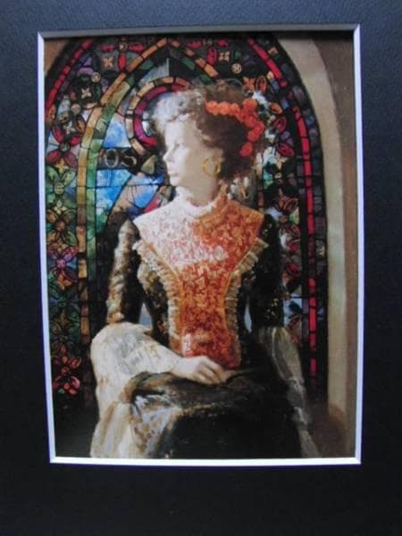 宮永　岳彦、黎、希少、画集画、新品額装付