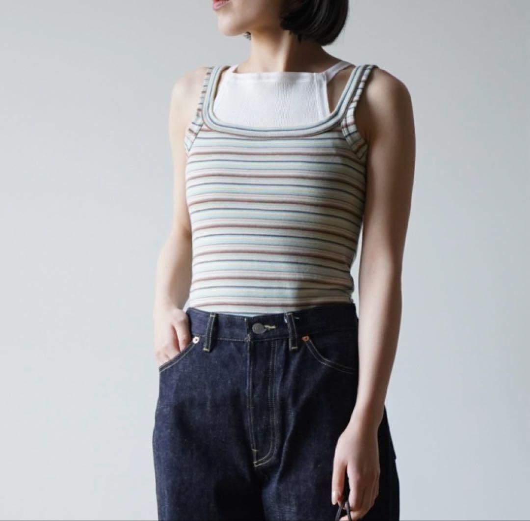 フミカウチダ　MULTICOLOR STRIPE CAMISOLE