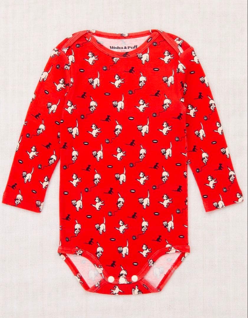 Misha & Puff ネコ&ネズミ　ロンパース Misha & Puff ネコ&ネズミロンパース