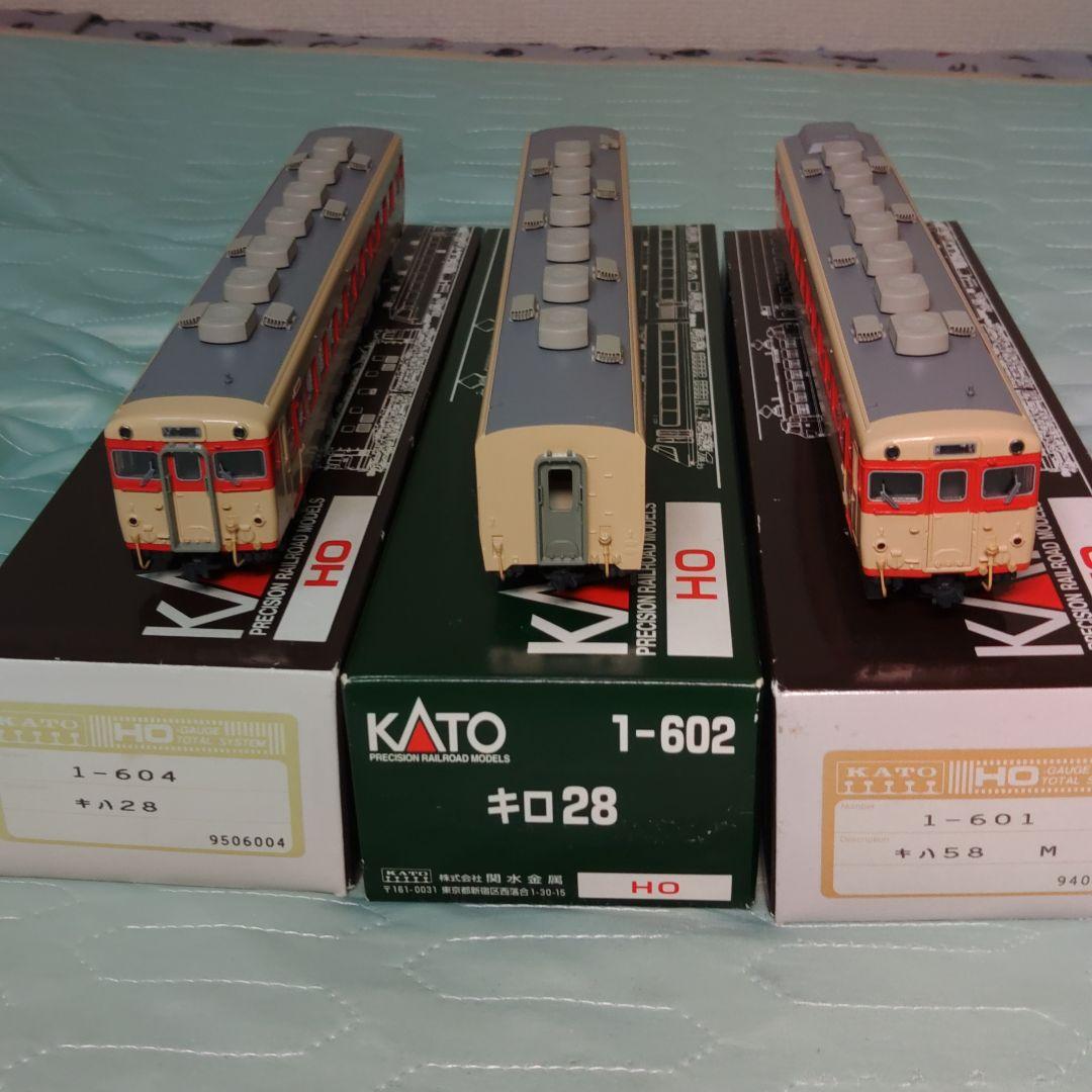 KATO HOゲージ 　キハ58系気動車3両セット +オマケ　出品9/24昼迄 Amazon | KATO HOゲージ HO スターターセット キハ58系気動車 3-004