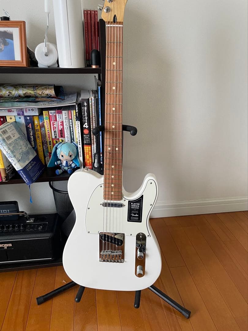 青*可様 青空Fender テレキャスター　ホワイト