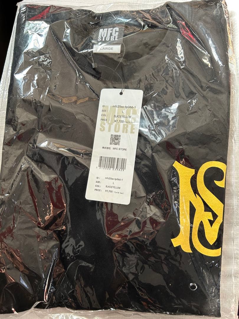浜崎あゆみ×MFC MFC大阪店舗限定Tシャツ　ブラック×イエロー　L