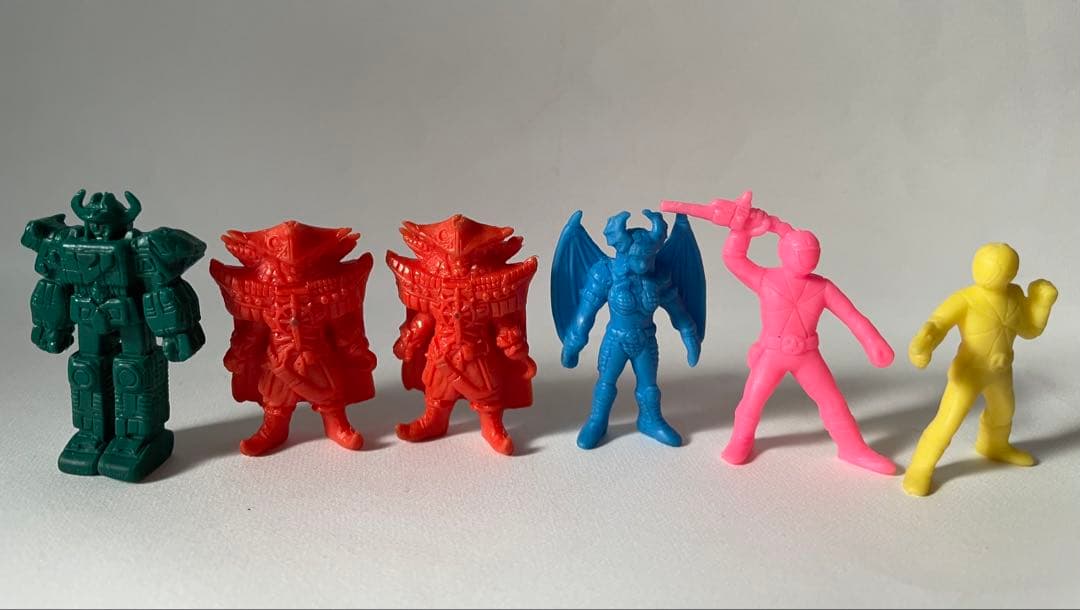 レトロ 星獣戦隊ギンガマン，タイムレンジャー他フィギュア 消しゴム6
