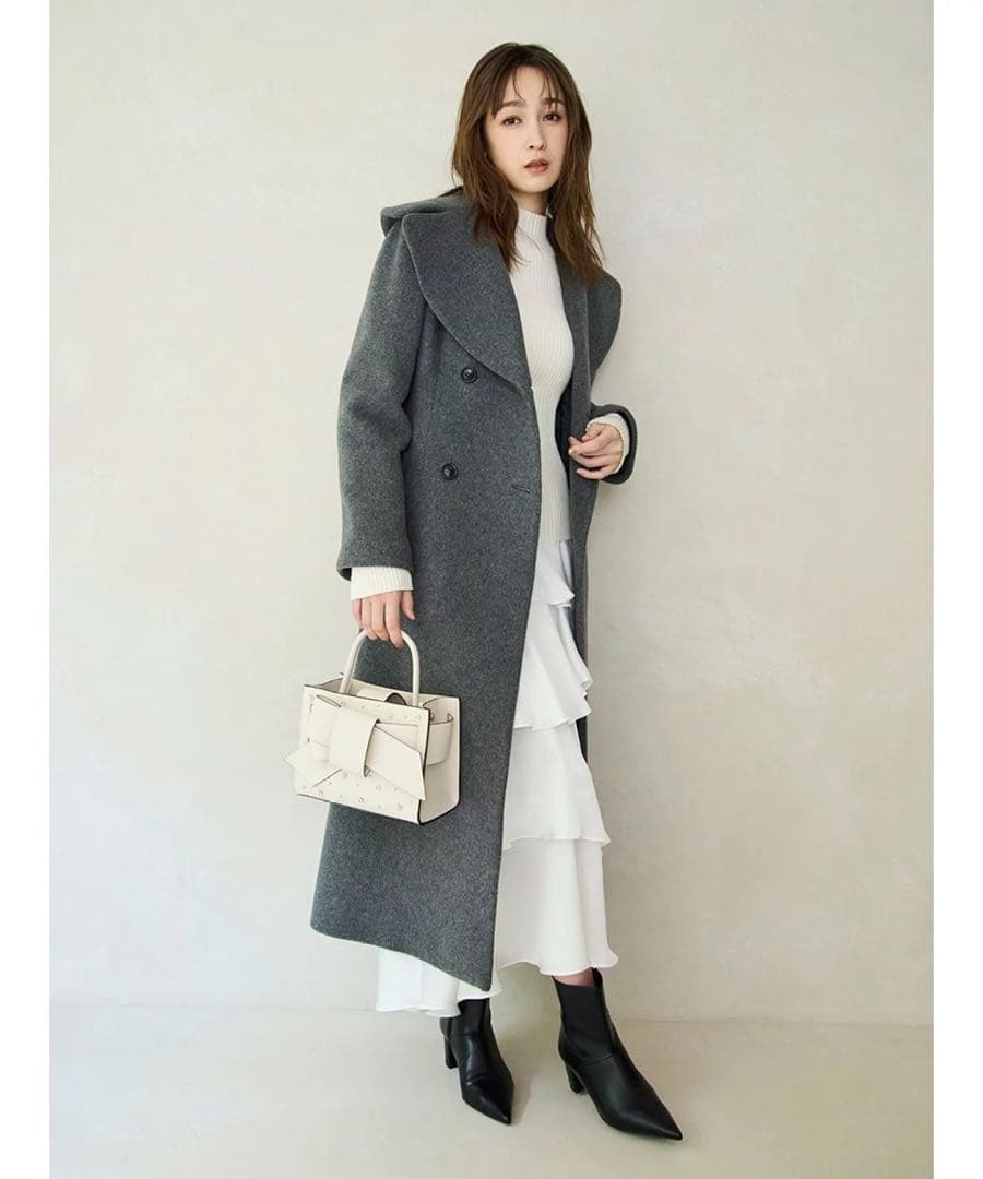 FRAY I.D フレイアイディー サテンランダムティアードスカート