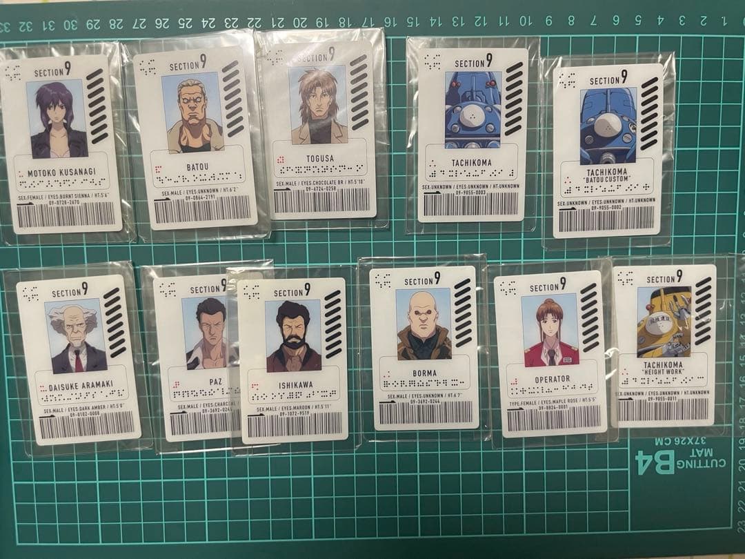攻殻機動隊　DVD特典キャラクターIDカード 入場者に「公安9課」IDカードをプレゼント！】押井守監督『GHOST IN