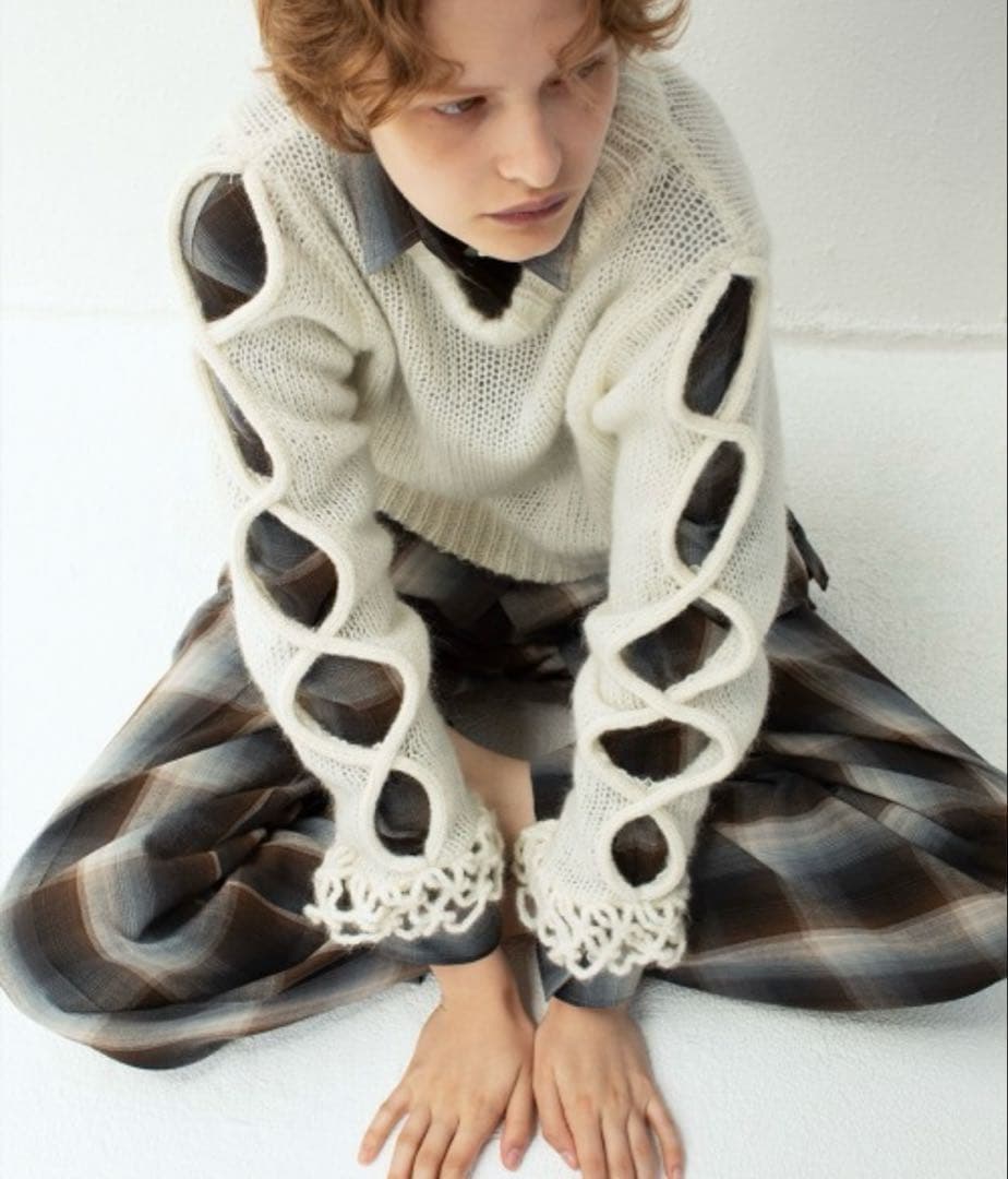 トップス Open Cable Sweater