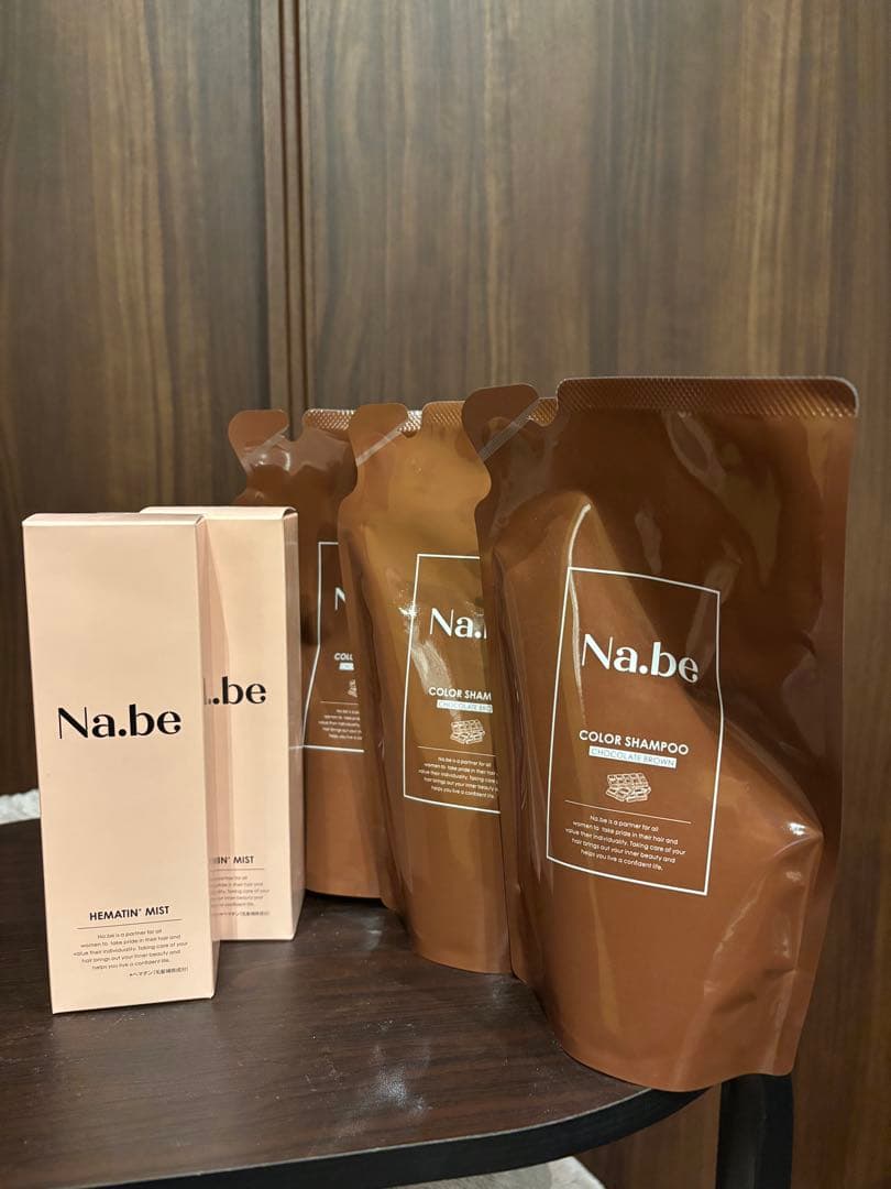 Na.be カラーシャンプー （チョコレートブラウン）3点＆ヘアミスト2点
