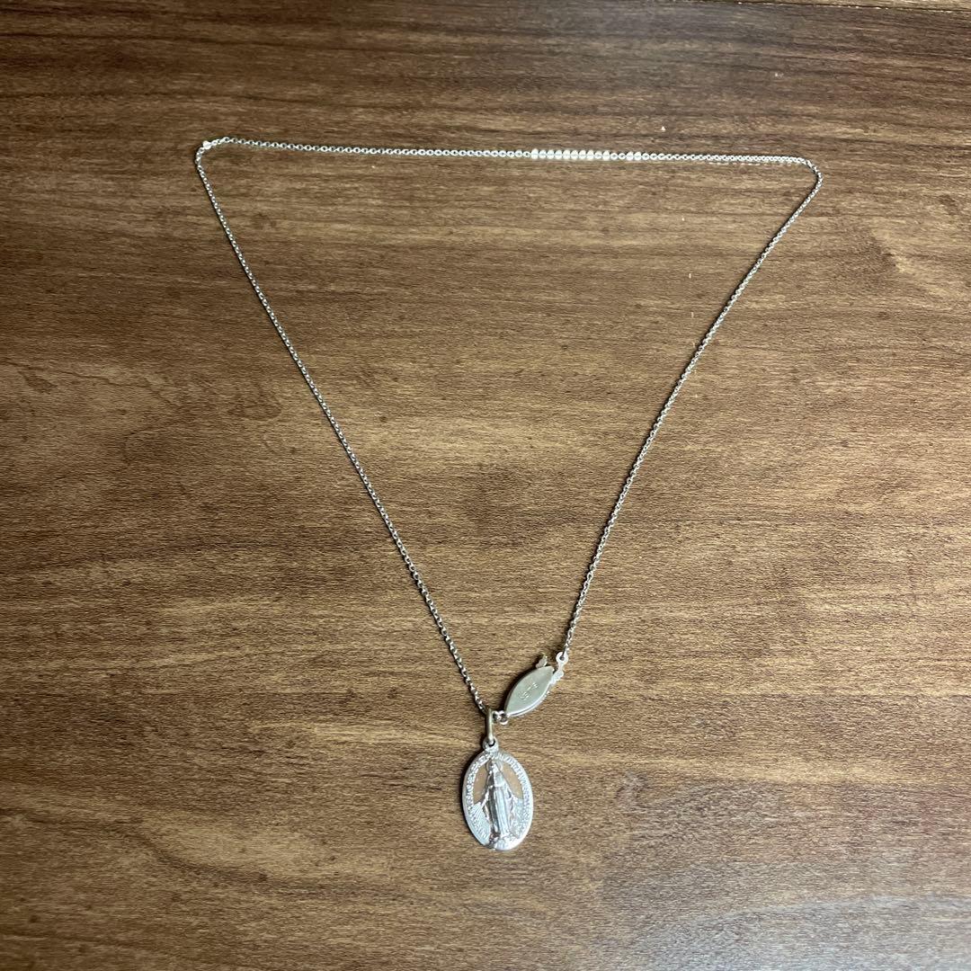 vintage シルバー マリア メダイ ネックレス sv925 古着 F1