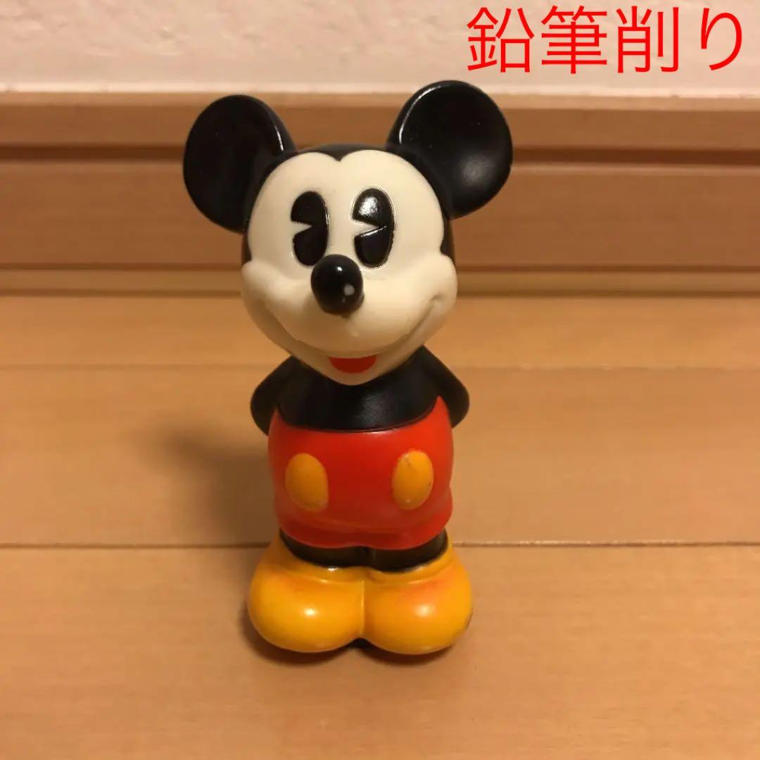 ディズニー ミッキーマウス フィギュア 鉛筆削り レトロ - メルカリ